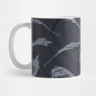 Blue Feather Mug